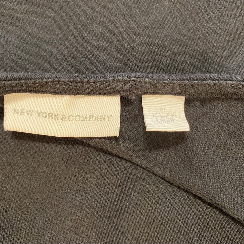 New York & Company Black Dress with Jeweled Accents Size XL - Picture 8 of 8